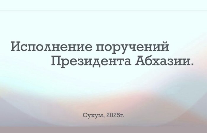 Президент Республики Абхазия Б. З. Гунба на очередном совещании с членами Правительства Республики поставил перед руководителями центральных органов государственного управления ряд стратегически важных задач, имеющих комплексный и системный характер.